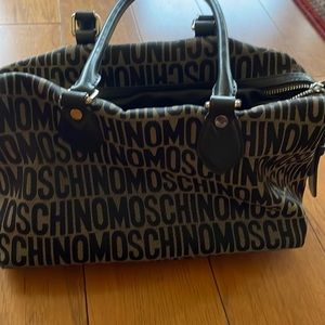 Moschino canvas monogram bag